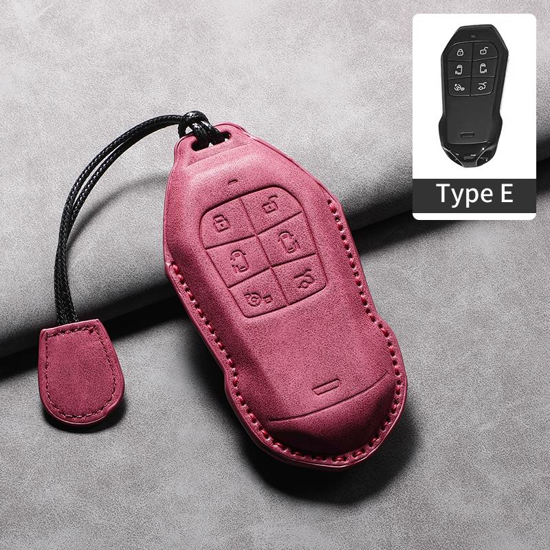 Leather Car Key Case Cover Fob For Xpeng X9 Key - Xpeng X9 Pro Max Car Key Protector
