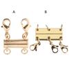 Practical Locking Magnetic Jewelry Clasp Square Stackable Necklace Clasp Closures Bracelet Extender for Jewelry Making