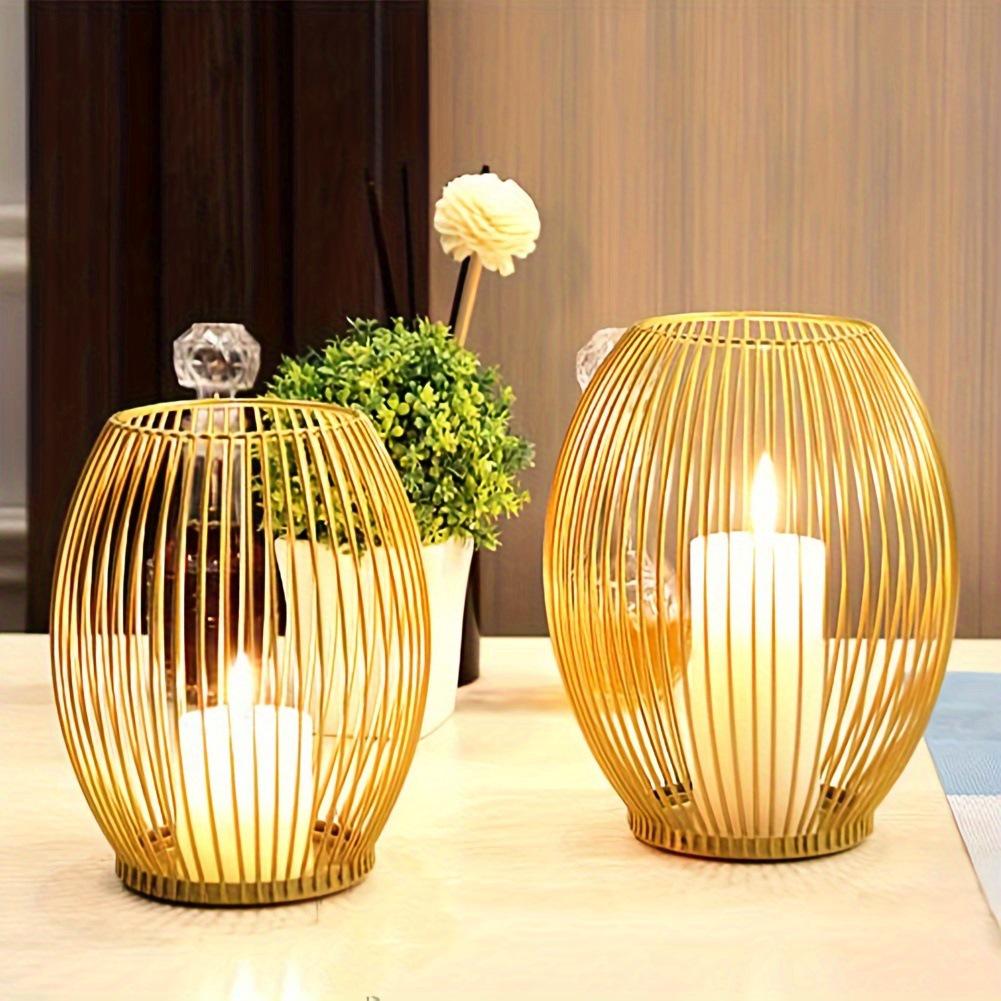 Portacandele in Ferro Stile Europeo - Eleganti Decorazioni per la Casa per Soggiorni, Qualità più Venduta in Stock