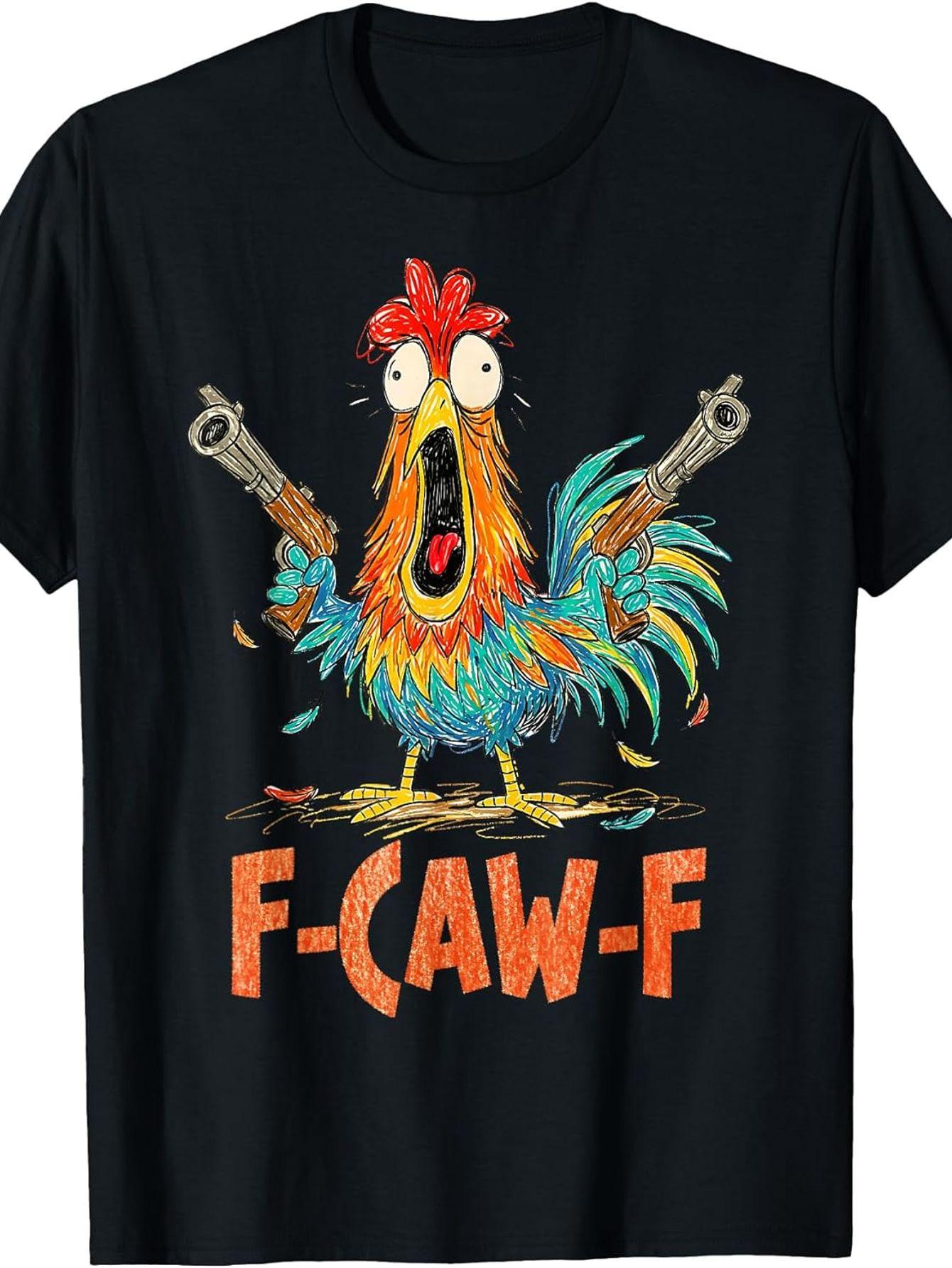 

F-Caw-F Rooster Fun Bird FCAW-F Chicken Whisperer Fawk Off T-shirt - Novelty Product Novelty Product Men s Novelty T-shirt - ... S разноцветный