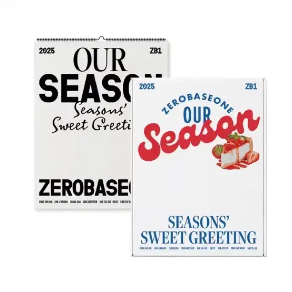 

Zerobaseone Season Greetings + Calendar