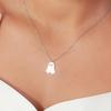 Halloween Ghost Pendant Necklace Halloween Lovely Ghost Necklace Ghost Pendant Choker Necklace for Women Halloween Jewelry Gift