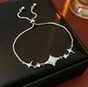 Electroplated Zircon Sun Love Bracelet Niche Sweet Versatile Bracelet Temperament Light Luxury High-end Jewelry Women
