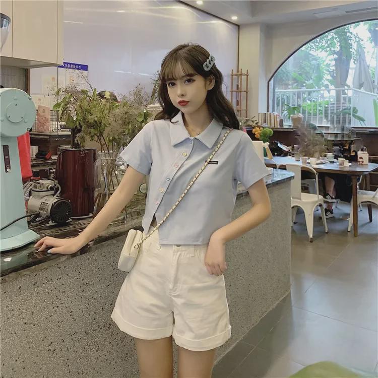 2024 Women's Slim Fit Polo Shirt - Short-Sleeve Cotton Lapel T-Shirt