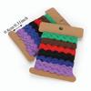 2pcs 8mm Width Wavy Lace Trim Color Ribbon Curved Belt Webbing Hand Made Rick Rack Trim  For Sewing