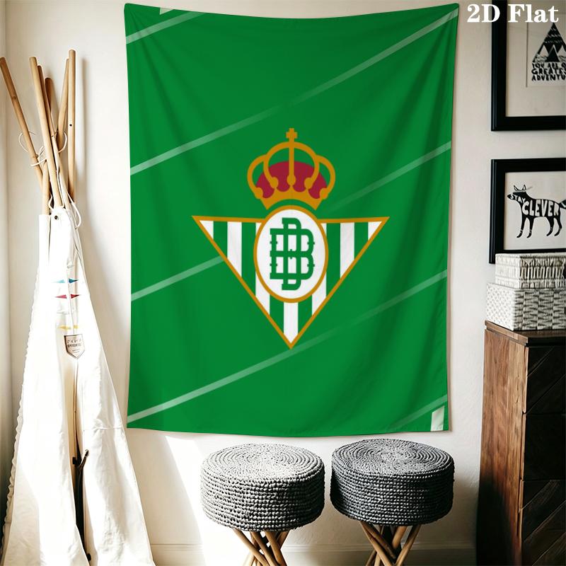 Real Betis Wall Tapestry Aesthetic Wall Hanging Printed Fabric Blanket Decorative Tapestries for Bedroom Living Room Home Decor