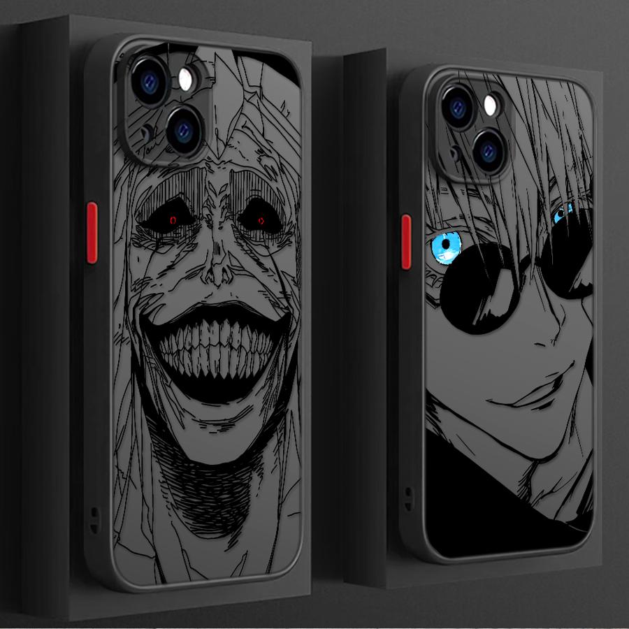 Anime Sukuna Jujutsus Kaisen Soft Cover Case for iPhone 11 8 7 SE XR 15 Pro MAX XS 13 Mini 11 Plus 14 12 16 16 Plus 14Pro 12Pro