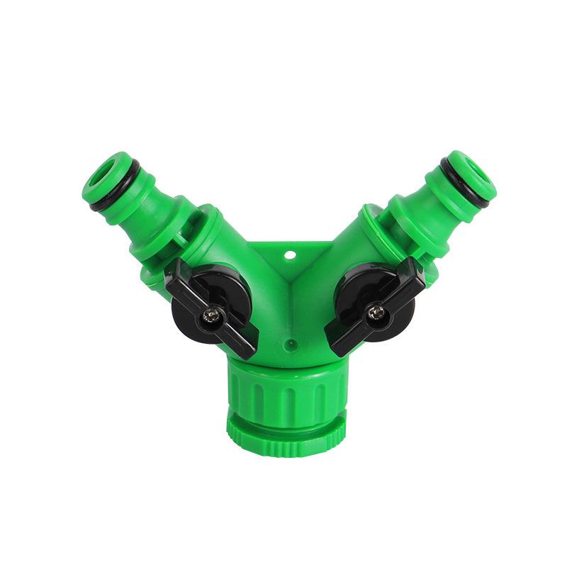 Faucet Connector 1-to-2 Plastic Tee Quick Connector Three-Way Diverter.