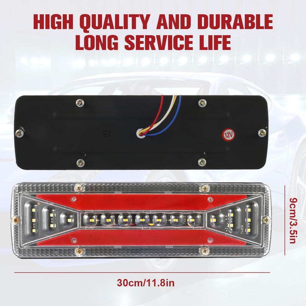 2Pcs LED Tail Lights 12V Indicator Stop Light Trailer Caravan Van Truck Lamp Waterproof Side Truck Reversing Marker Lights