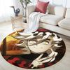 Cartoon Print Round Area Rug,Carpet Rug for Living Room Bedroom Sofa Playroom Decor,Non-slip Floor Mat