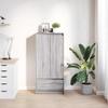VidaXL Drawer Cabinet Sonoma Grey 55.5x34x119.5 Cm Engineered Wood, Storage Cabinet, High Sideboard, Cabinet of 861648