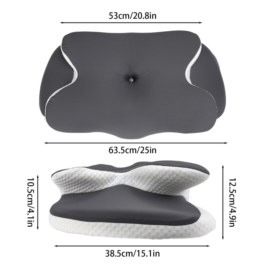 New Upgrade Memory Foam Pillow Cervical Pillow Neck Pain Relief Contour Ergonomic Orthopedic Neck Support for Side Sleeper Gift