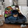 1pc Batman Flannel Throw Blanket Lightweight Soft Warm All Season Blanket for Sofa, Bed, Travel, Camping L1024184