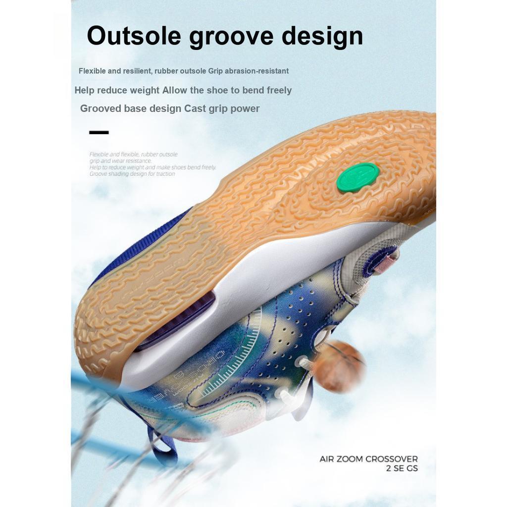 Nike Air Zoom Crossover 2 SE GS Sail Light Ultramarine Kids Sneakers Cream White Stadium-Green FN6675-500