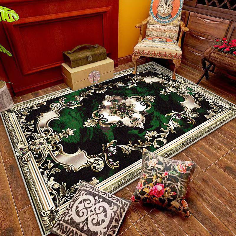 European Luxury Style Rugs Living Room Home Decoration Luxury Bedroom Carpet Washable Mat for Floor Lounge Rug Customizable