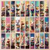 32pcs Animal reading bookmarks, for reading assistance, suitable for Christmas, Halloween, teachers, readers, and birthday gifts