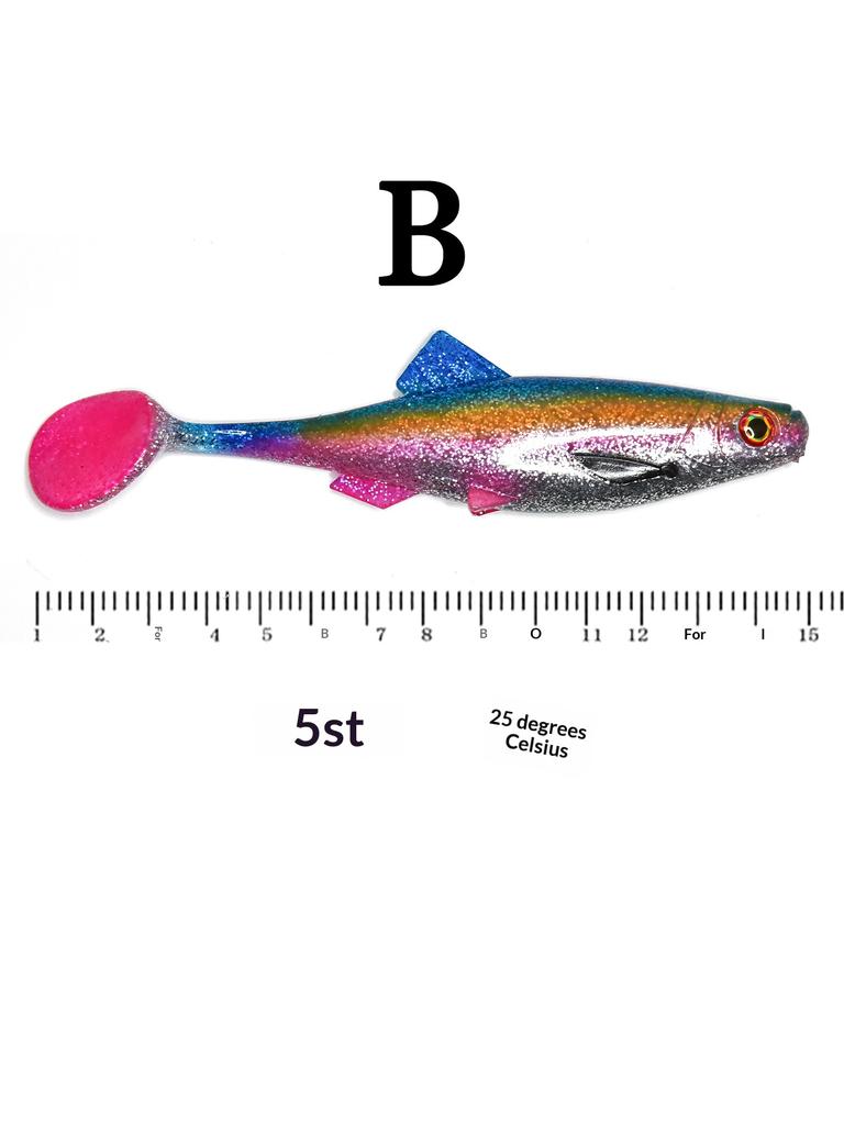 Attractive vibrating tail fishing lure with lively tail swing, designed to attract predatory fish and boost your catch rate effectively.