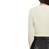 Self-Portrait Color-Block Bow V-Neck Long Sleeve Slim Fit Short Versatile Cardigan Sweater College Style Autumn Winter Layering Knit Top SWF325M01800