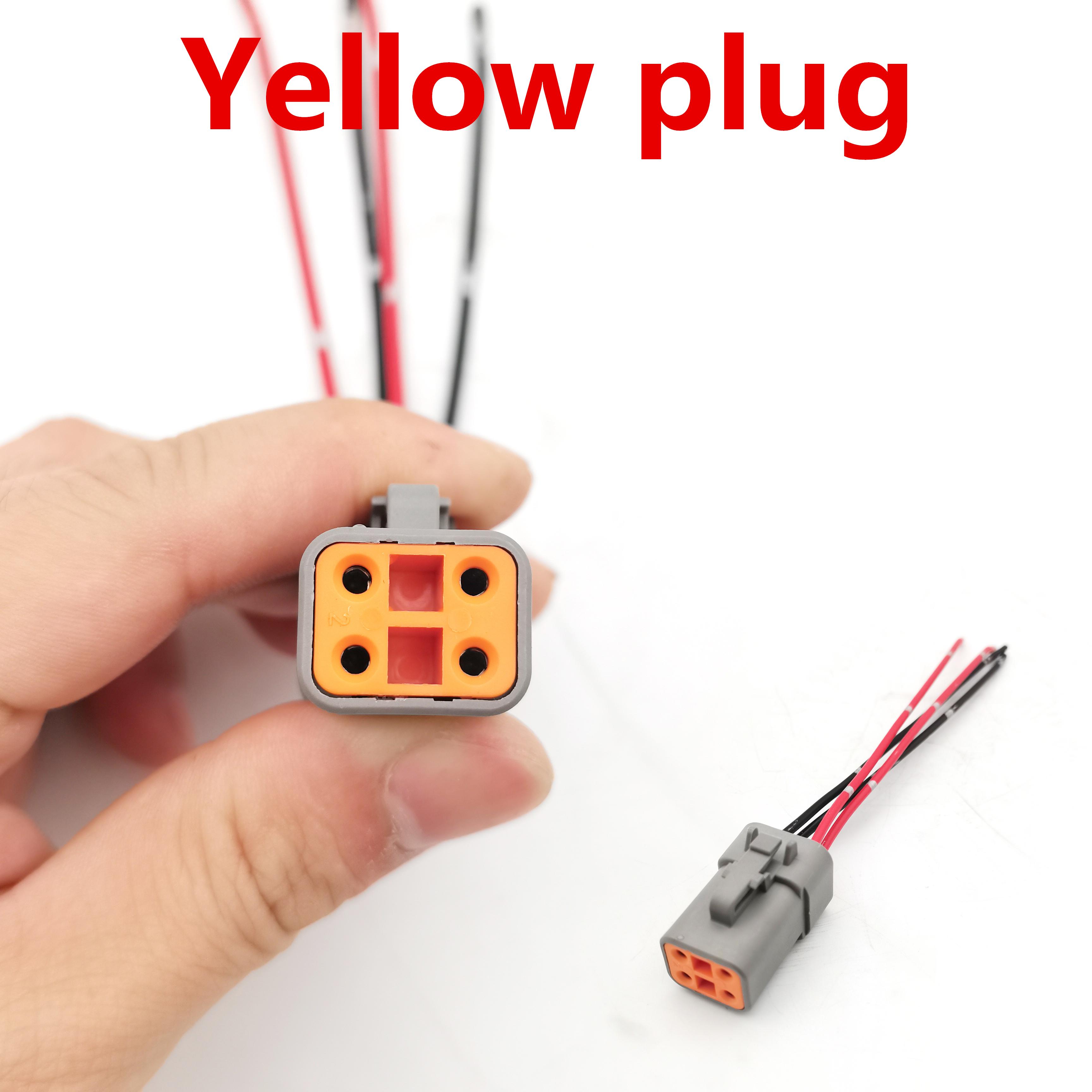 

For Komatsu PC200 240 300-8 Excavator plug, QSB6.7 ISDE 6D107 Cummins Engine Fuel lnjector WiringHarness 3287699 5301509 4896052 Yellow plug