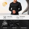 Men's Compression Long Sleeve Shirt Athletic Training Top Quick Dry Breathable High Stretch Base Layer for Running Basketball