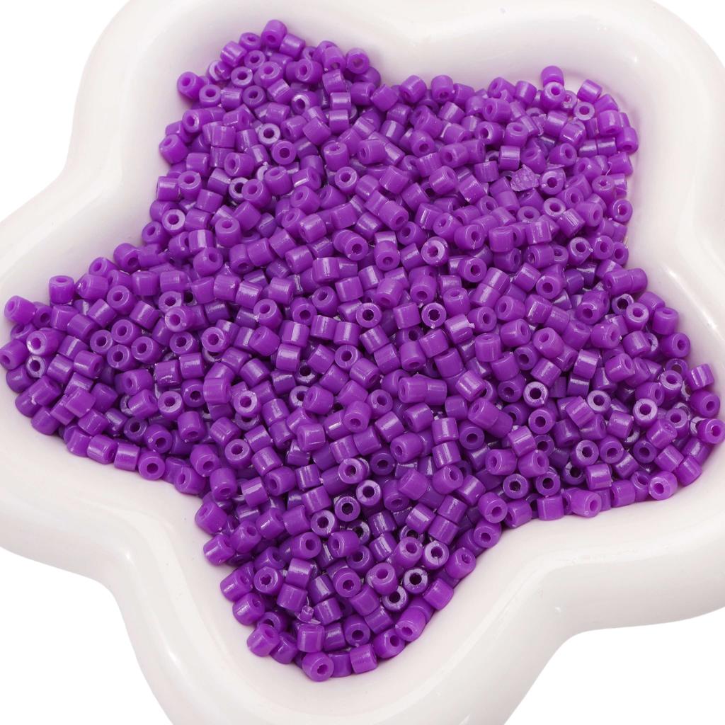 300pcs 4mm Acrylic Short Tube Beads Solid Color Seed Beads Accessories For DIY Jewelry Making