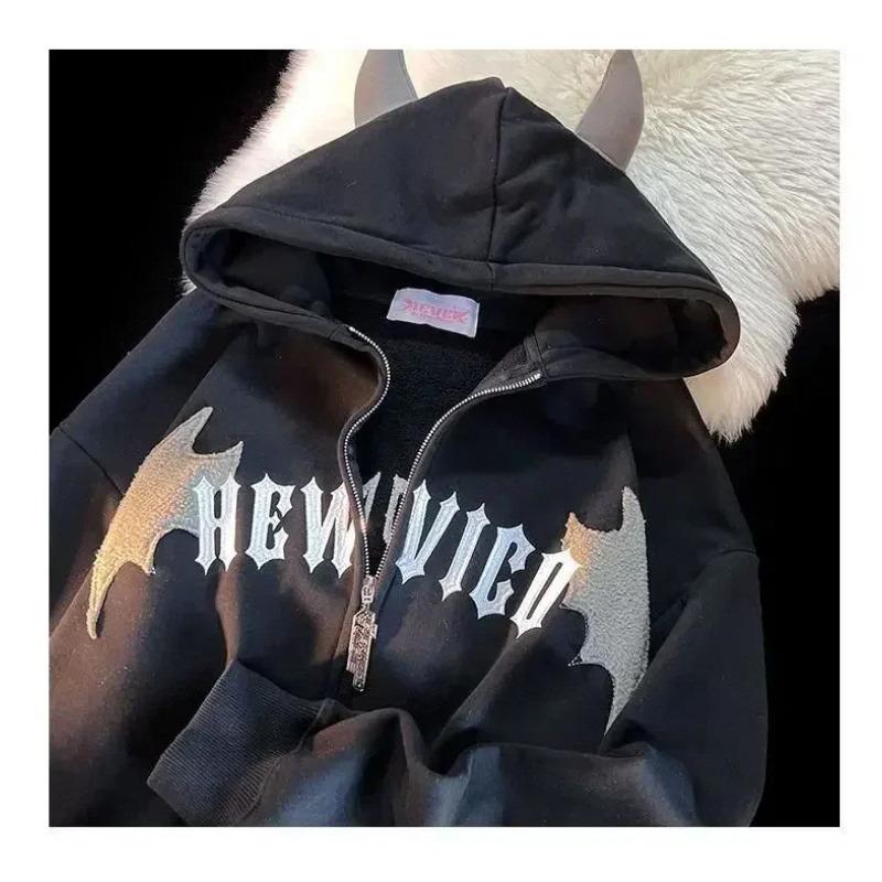 

Winter Tide Brand New Devil Retro Casual з капюшоном, тепла бавовняна чоловіча та жіноча парна куртка Joker на High Street XXL