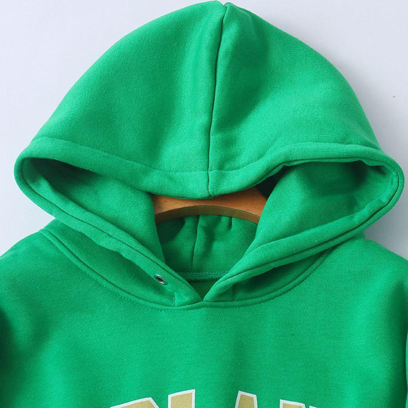 Orders Exported to Japan Hood Fleece-lined Hoodie Winter New Men's and Women's Same Style Long sleeve Letters Plus size Casual Pullover Hoodie 30391