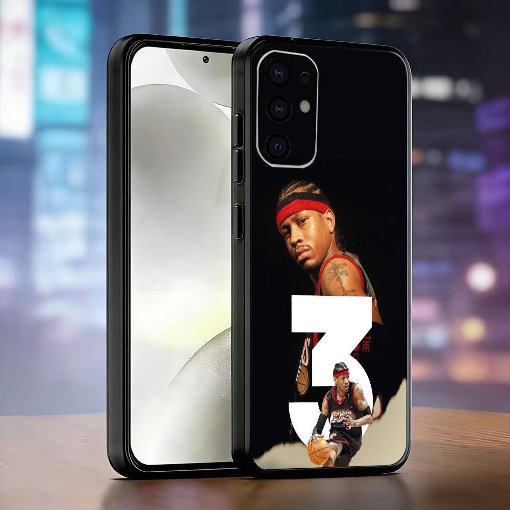 Allen Iverson Phone Case For Samsung S25,S24,S21,S22,S23,S30,Ultra,S20,Plus,Fe,Lite,Note,10,Black Cover Samsung S205G
