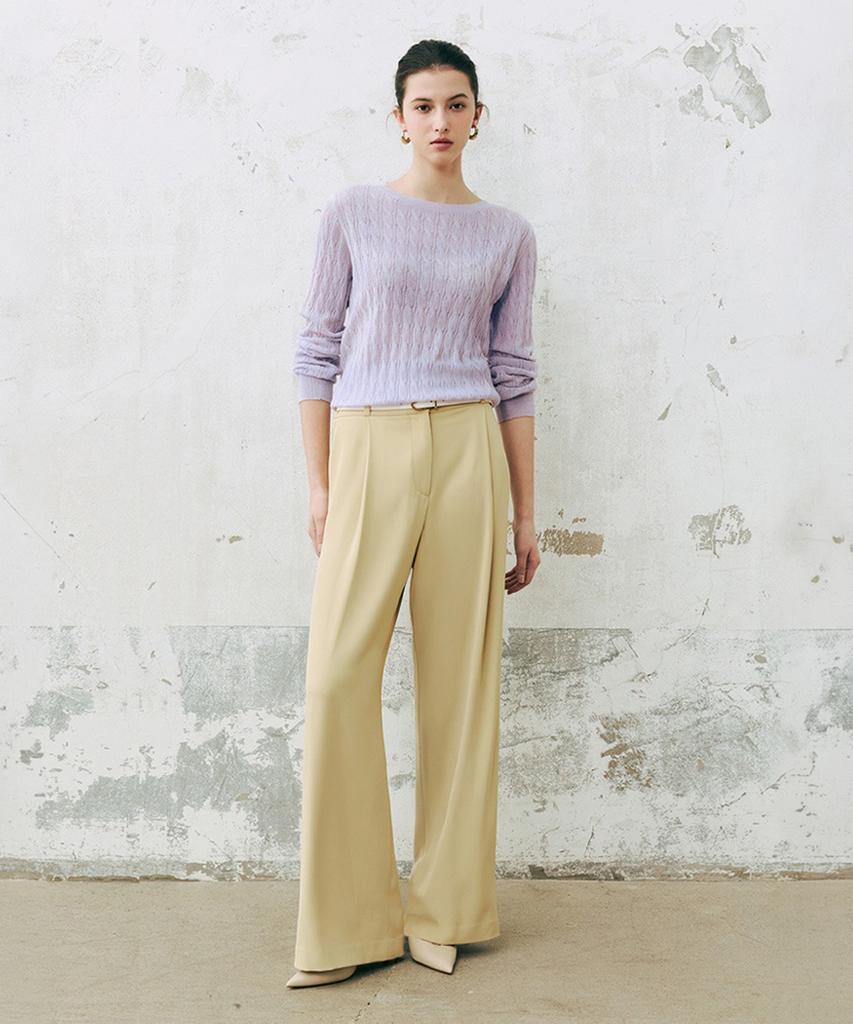 Baniseunyuyog 26Ss Ron Fluid Tuck Pants Butter