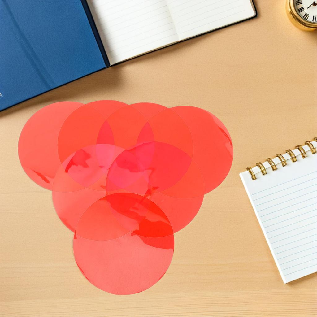 15Pcs Transparent Color Gel Filter Sheets Easy Install Lamp Headlight Color Correction Film for Cozy Lighting Setup