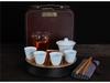 Portable White Porcelain Tea Set