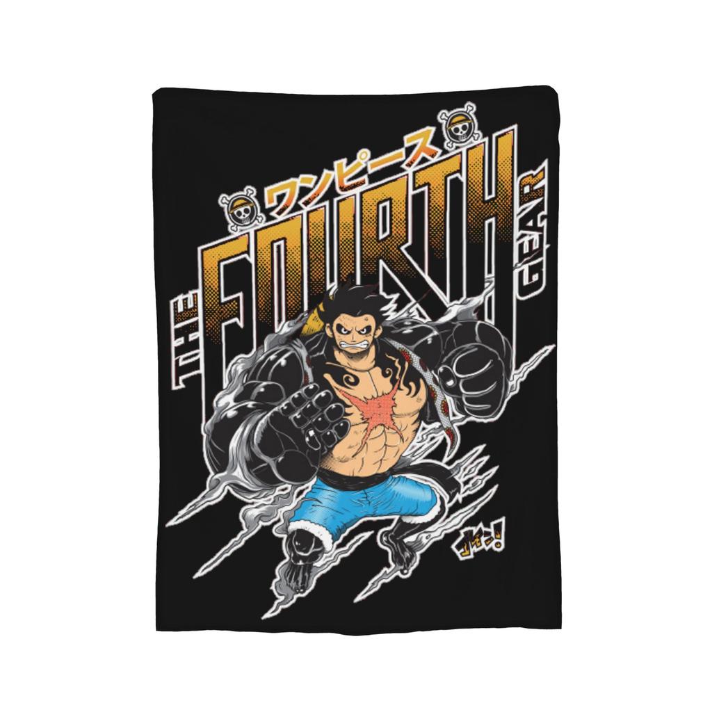 Luffy Gear 5 Anime Decke Flauschige Fantastische Weiche Überwurfdecke für Bettwäsche Lounge Textildekor,