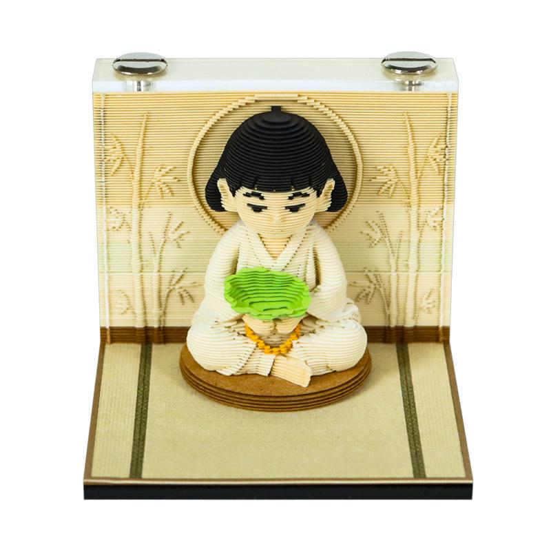 Laojun Mountain 3D Paper Sculpture Scenic Souvenir & Sticky Note Pad