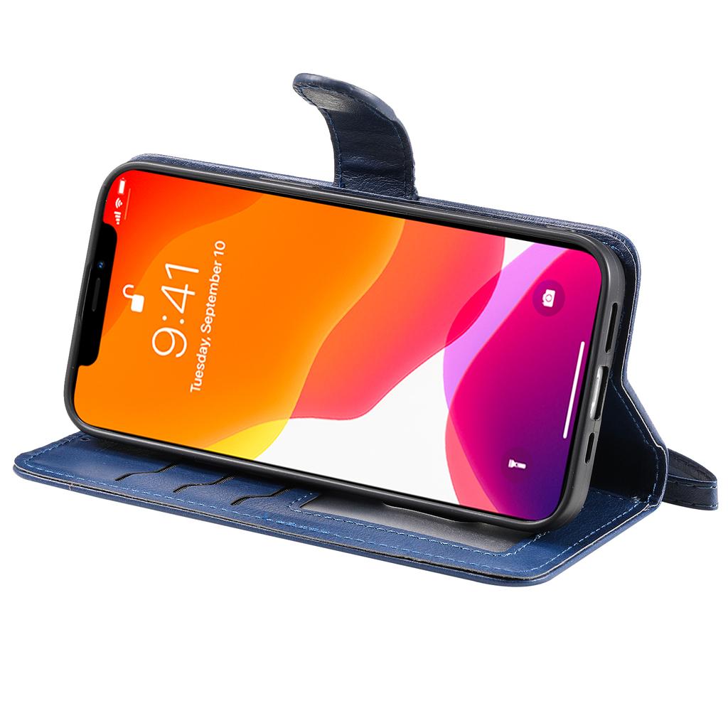 For iPhone 15 Case 2 in 1 Detachable Magnetic Leather Wallet Mobile Cover with Strap