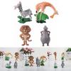 Figuras de Acción de la Película Madagascar 4 Piezas Colección de Muñecos Juguete Para Niños Lindo Y Mini Juguete