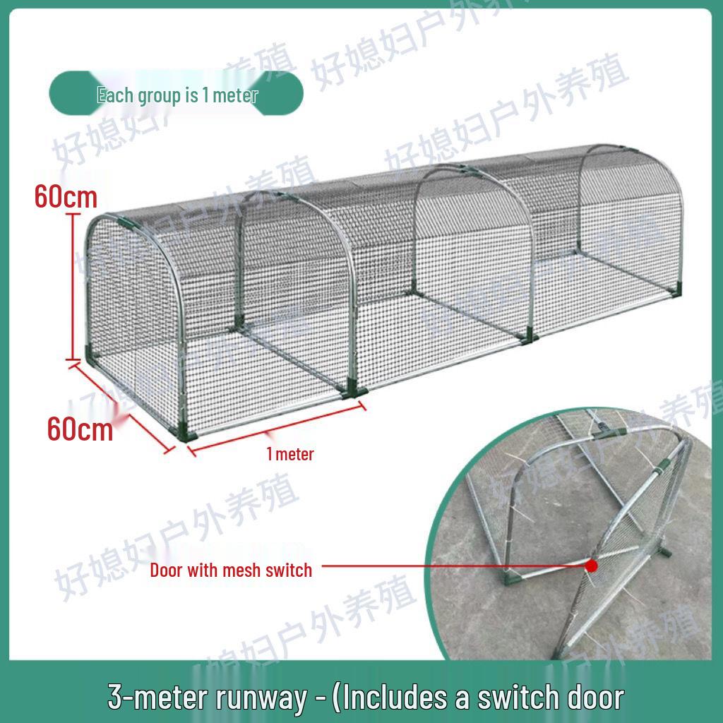 Reinforced Poultry & Rabbit Coop: Rodent & Weasel-Proof, Excellent Droppings Leakage, Thickened Bottom