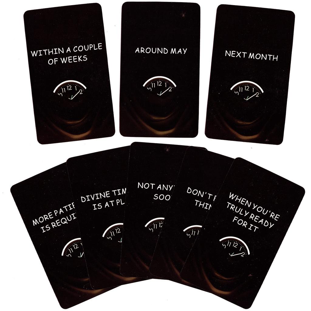 soulme Time Oracle Card Divine Timing Oracle Oracle Cards for Answers to all your timing Deck, Cards, Beginners, questions.