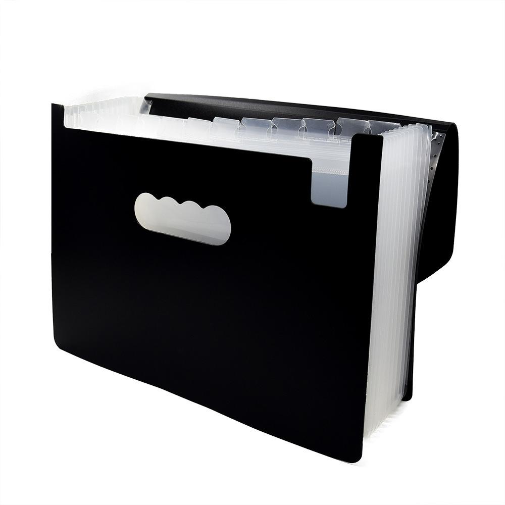 13 Pockets Expanding File Folde A4 Letter Size Filling Box Portable Document Holder Desktop Folder Paper Storage Accordion