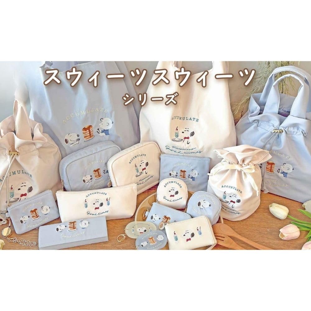 Marimo Craft SNOOPY Sweets Series Pass W110 x H70 x D15mm Case, Blue, (SPCQ-483)