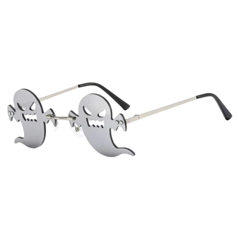 

Очки для Хэллоуин-вечеринки, металлические безободковые очки на Хэллоуин, очки для Хэллоуина для детей и взрослых, для Хэллоуин-вечеринки серый