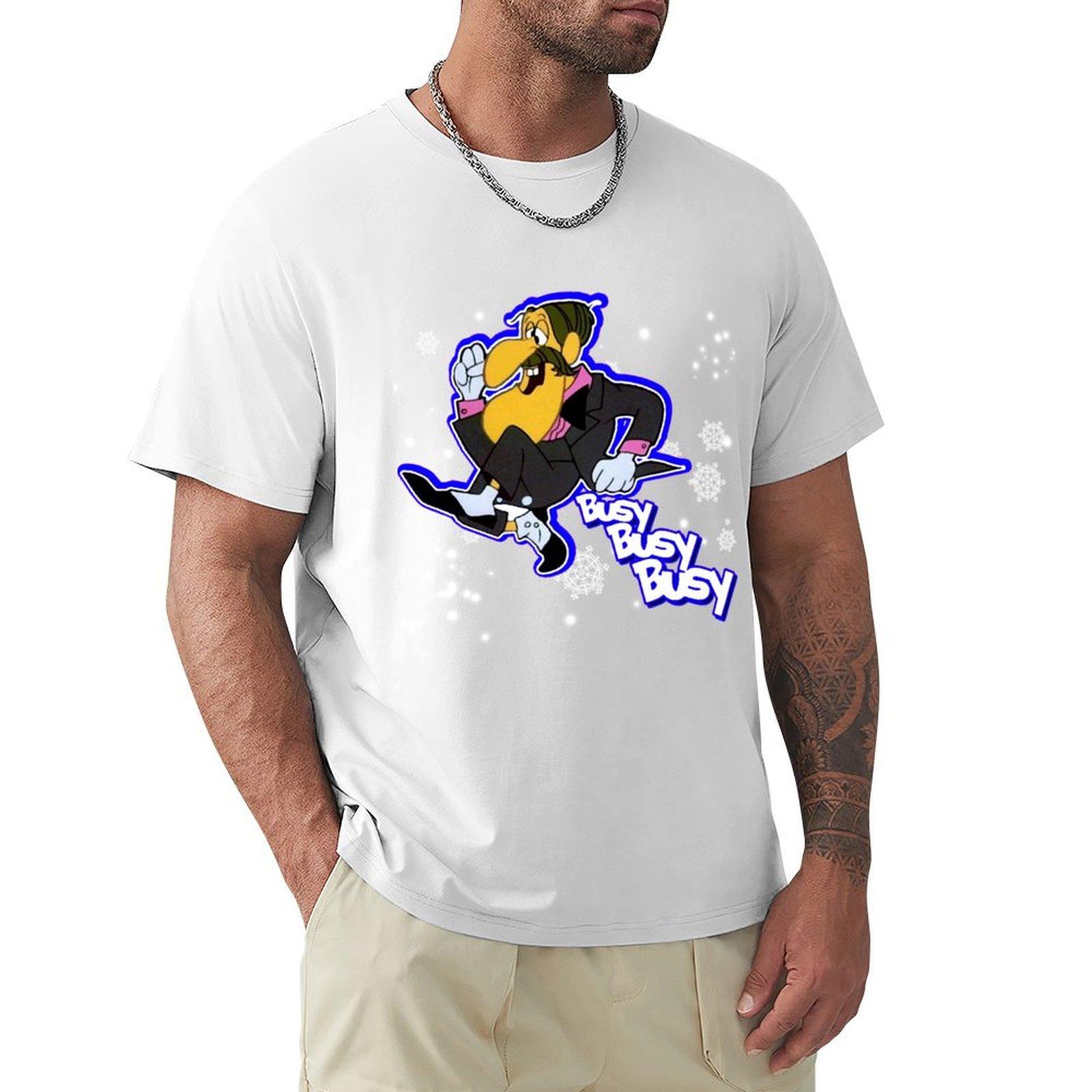 busy busy busy magician holiday christmas retro tribute TShirt football t shirt summer shirt mens graphic tshirts hip hop S