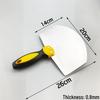 Curved Stainless Steel Spatula and Plastic Scraping Tool for Plastering and Wall Finishing, Free Shipping