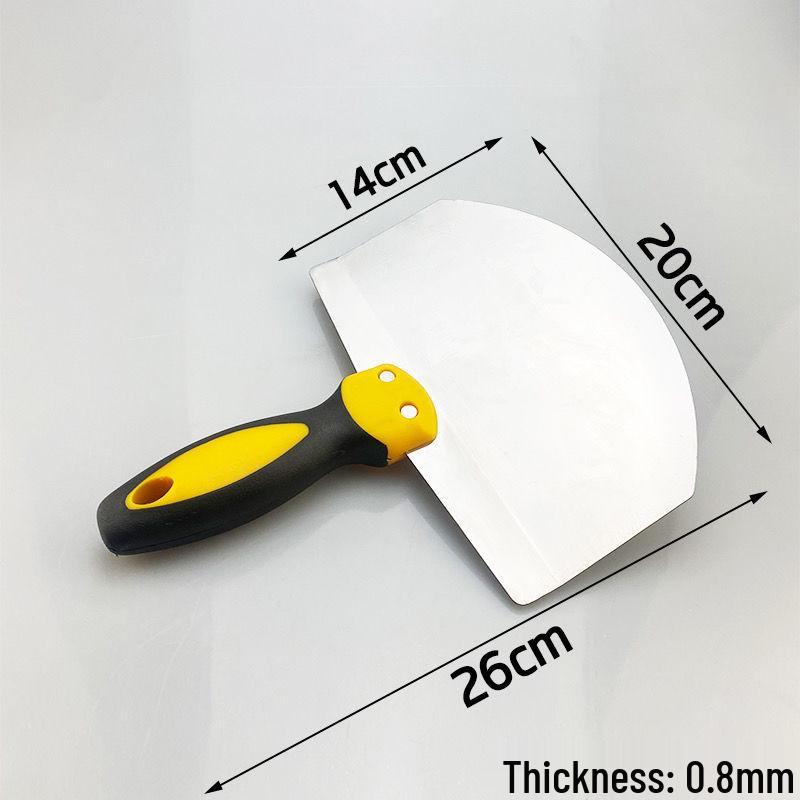Curved Stainless Steel Spatula and Plastic Scraping Tool for Plastering and Wall Finishing, Free Shipping