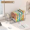 Desktop Bookshelf Organizer: Fixed Book Storage Divider & Office File Rack