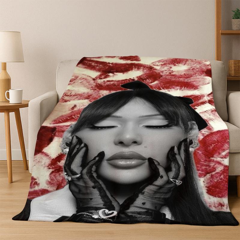 3D Ayliva Lieb Pop Singer  Flannel Blanket Soft Warm Blanket Throw Blanket for Bedroom Living Room Bed Travel Picnic Gift kids