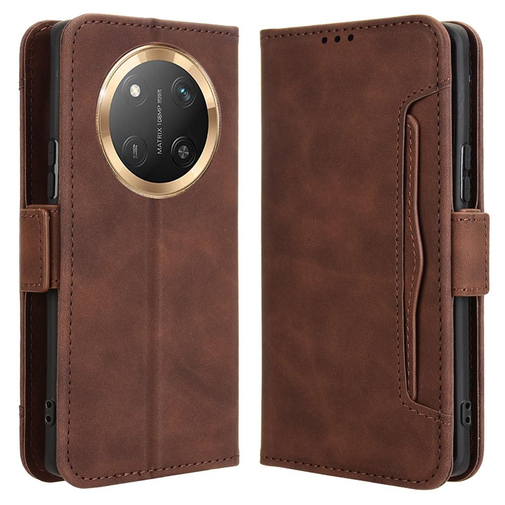 Leather Case for Honor X9c 5G/Magic7 Lite 5G/X60 Pro 5G Phone Wallet Cover with Multiple Card Slots