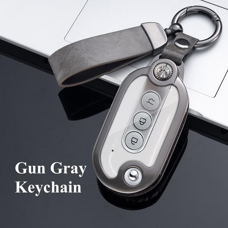 Metal Car Key Cover Case Holder For Wuling Mini EV For Wuling HongGuang Macro Light S1 Baojun 730 510 560 310 630 310W