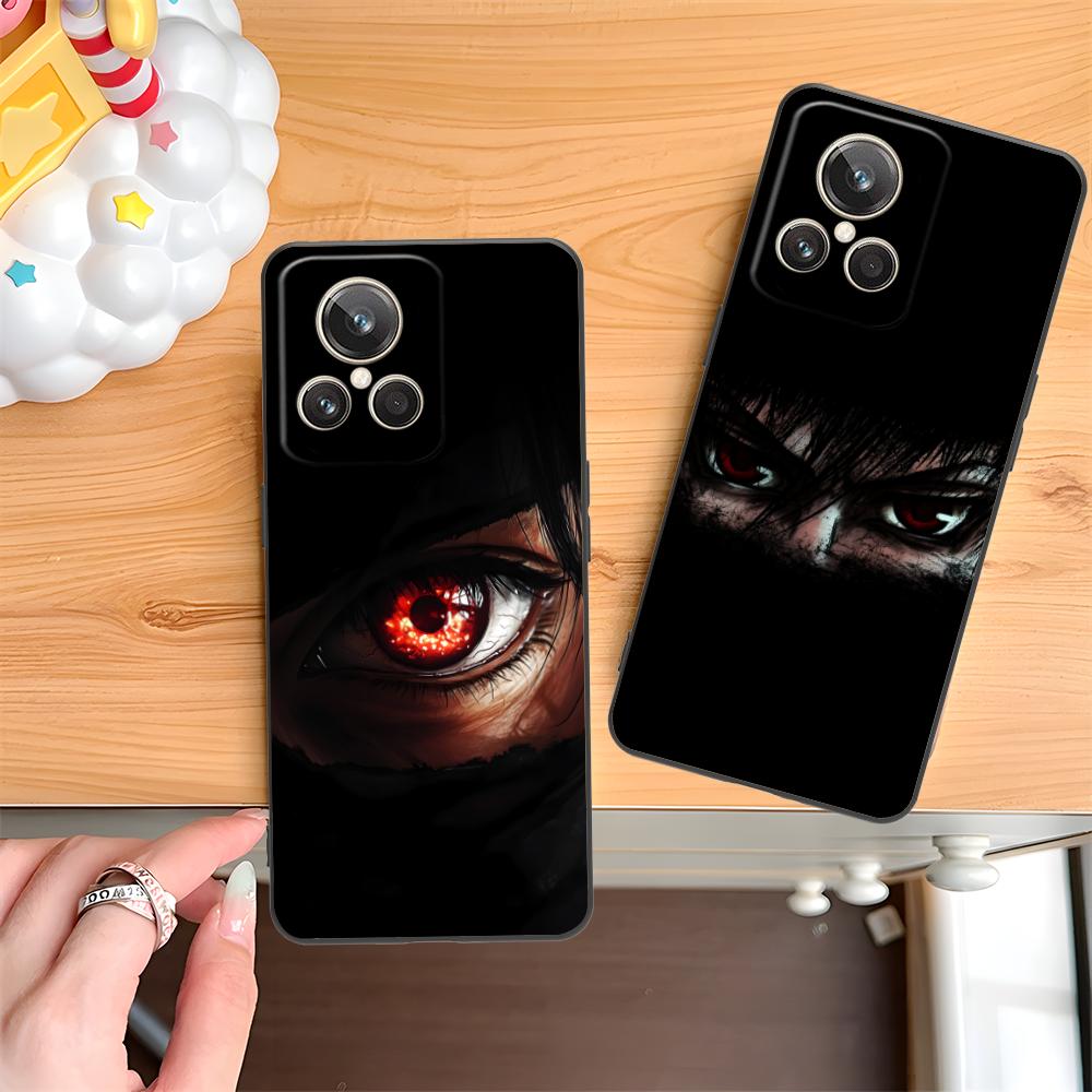 Anime Eyes Phone Case for Realme 15 14 13 12 11 10 9 Pro Plus T i Lite 5G Soft TPU Shockproof Cover