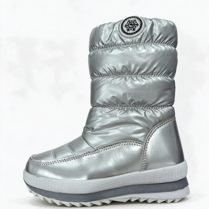 Snow Boots for Women - Waterproof Shoes with Fleece Insulation and Warm Cotton Boots, Anti-slip Shoes