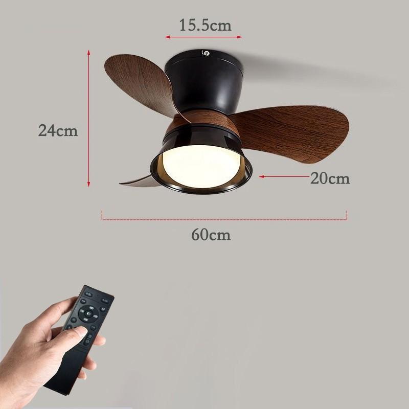 3 Light Colors 6 Speed Adjustable Ceiling Fan Light Living Room Kitchen Balcony Fan Lamp Modern LED Lighting Fan